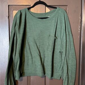 Aerie Forest Green Long Sleeve Top